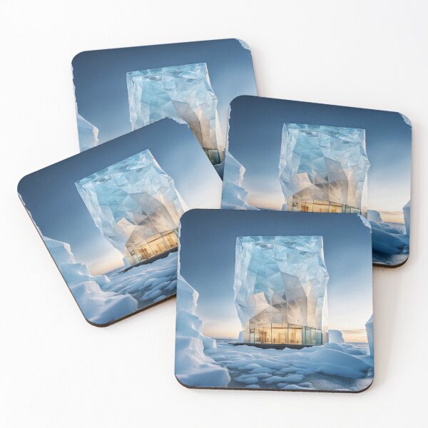 Item preview, craftsmanship with this unique ice house standing out in winter landscape designed and sold by petrovk.