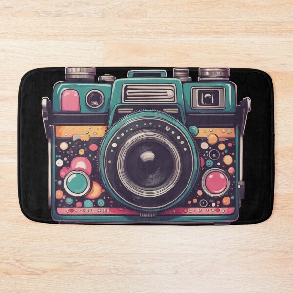 Item preview, Colorful Retro Camera, Funky Design designed and sold by Burn-Ego.