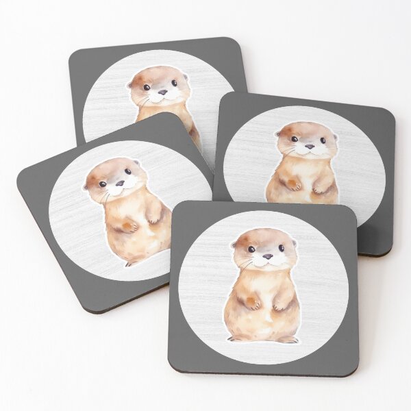 Item preview, Cute Otter Watercolor Drawing designed and sold by LivingColorful.