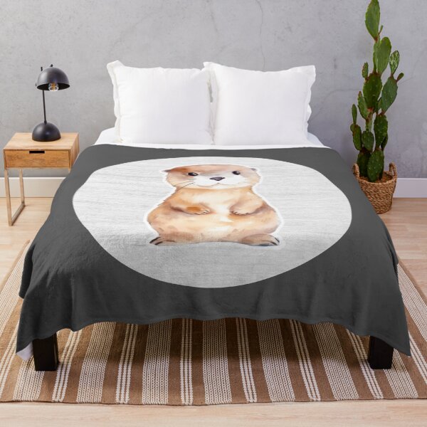 Item preview, Cute Otter Watercolor Drawing designed and sold by LivingColorful.