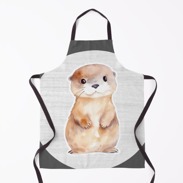 Item preview, Cute Otter Watercolor Drawing designed and sold by LivingColorful.