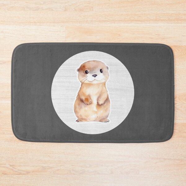 Item preview, Cute Otter Watercolor Drawing designed and sold by LivingColorful.