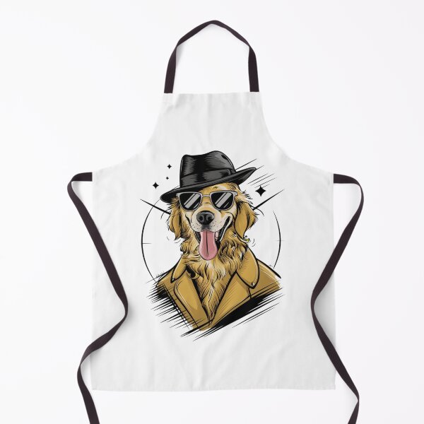 Item preview, Cool Canine: Star of Style - Modern Cartoon Golden Retriever designed and sold by Colorful-Garden.