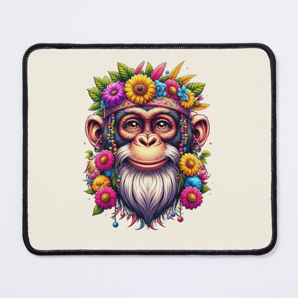 Item preview, Floral Crowned Chimpanzee Majesty designed and sold by FarBeyound.