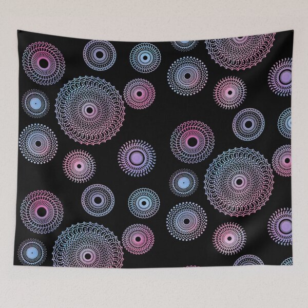 Item preview, Pastel Mandalas on Black  designed and sold by JaygiesDesign.