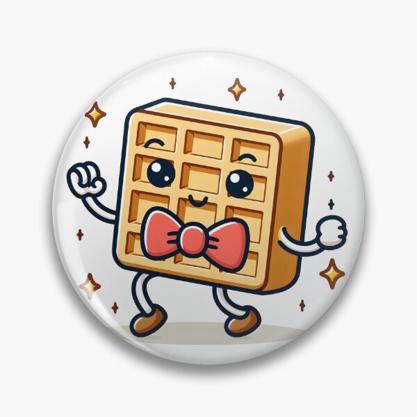 Item preview, Kawaii Waffle With Bowtie designed and sold by CanvasCutie.