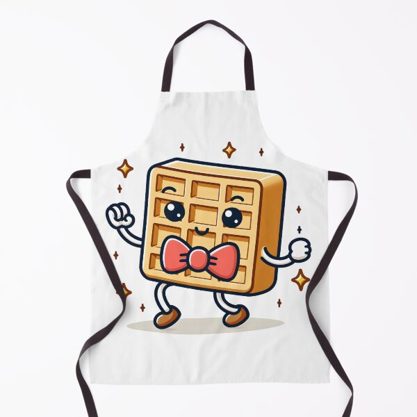 Item preview, Kawaii Waffle With Bowtie designed and sold by CanvasCutie.