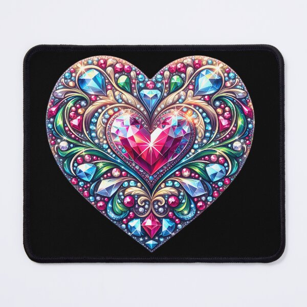 Item preview, Diamond Heart: Captivating Brilliance designed and sold by AI-Only Creations.
