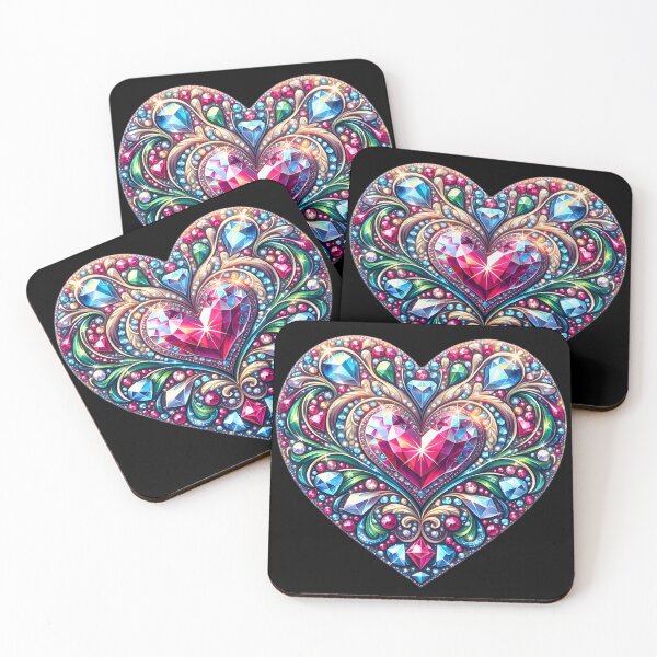 Item preview, Diamond Heart: Captivating Brilliance designed and sold by AI-Only Creations.