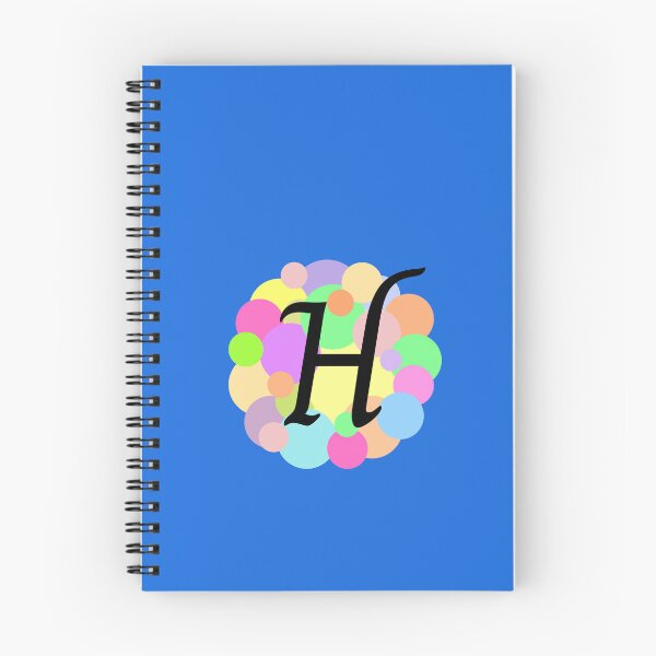 Item preview, Colorful Pastel Bubbles Upper Case Letter H Monogram designed and sold by MGonline.
