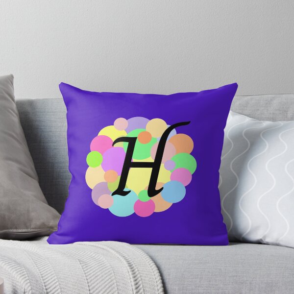 Item preview, Colorful Pastel Bubbles Upper Case Letter H Monogram designed and sold by MGonline.