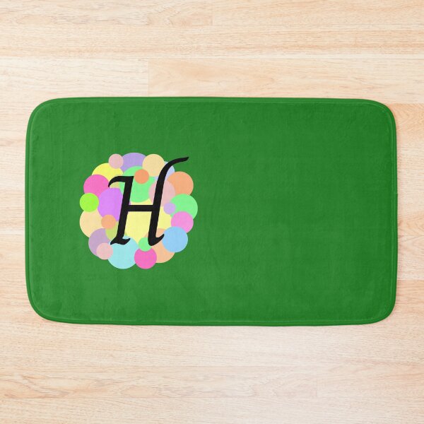 Item preview, Colorful Pastel Bubbles Upper Case Letter H Monogram designed and sold by MGonline.