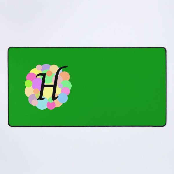 Item preview, Colorful Pastel Bubbles Upper Case Letter H Monogram designed and sold by MGonline.