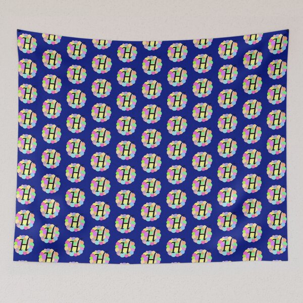 Item preview, Colorful Pastel Bubbles Upper Case Letter H Monogram designed and sold by MGonline.