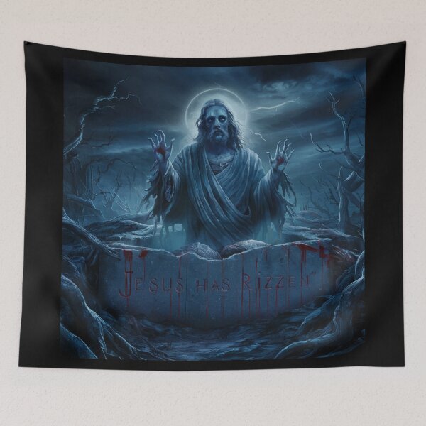 Item preview, "Jesus Has Rizzen" . Jesus zombie funny  designed and sold by Obinne.