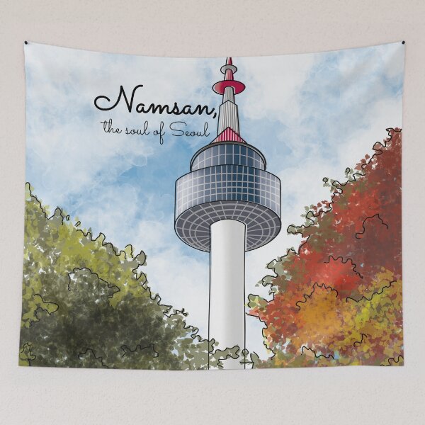Item preview, Aesthetic Namsan Tower: Seoul’s Iconic Landmark designed and sold by Kimchi-style-.