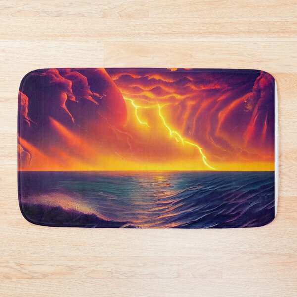 Item preview, Thunderstorm by the sea designed and sold by FlowersColorful.