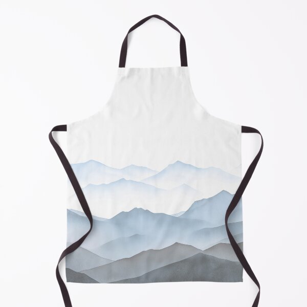 Item preview, Abstract PNW Foggy Forest Mountain Watercolor designed and sold by artcascadia.