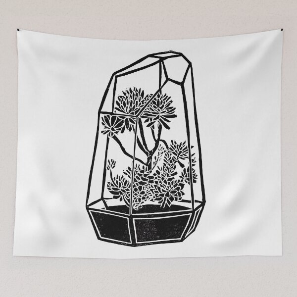 Item preview, Terrarium Block Print designed and sold by BiancaGreen.