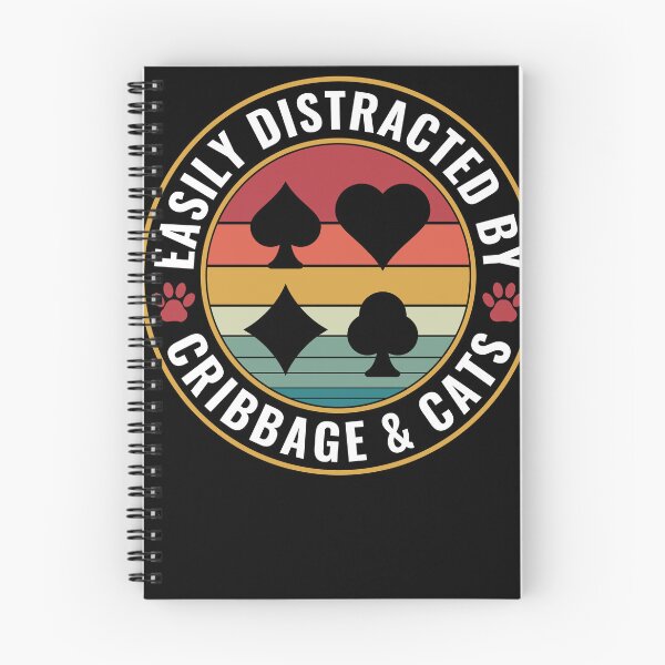 Item preview, Easily Distracted by Cribbage and Cats Cribbage Player designed and sold by BlueBerry-Pengu.