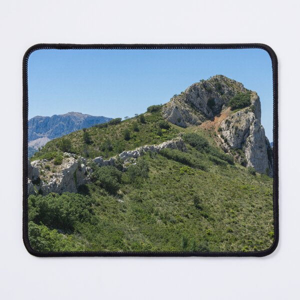 Item preview, Ascent to the crest, green nature and blue sky in Spain designed and sold by Adriana Mueller.