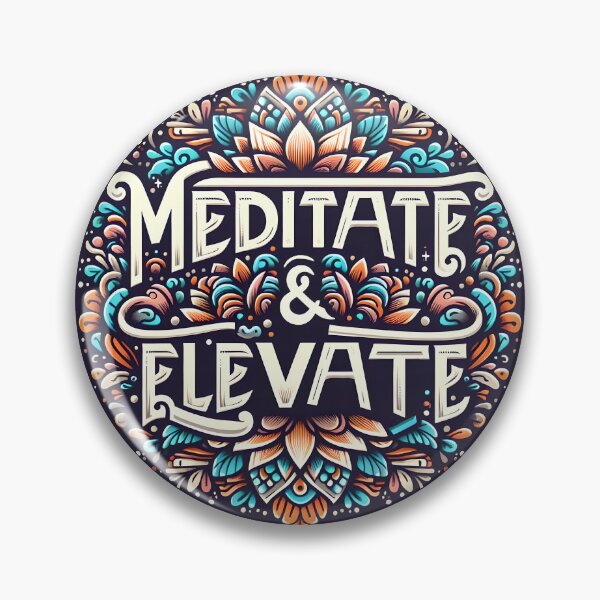 Item preview, Meditate Elevate, typography designed and sold by maxmaj.