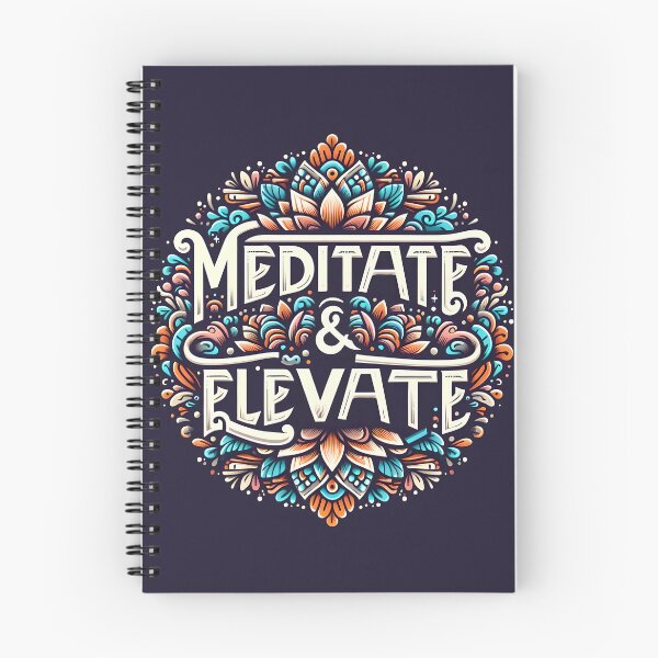 Item preview, Meditate Elevate, typography designed and sold by maxmaj.