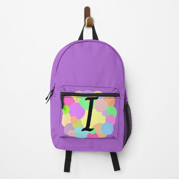 Item preview, Colorful Pastel Bubbles Upper Case Letter I Monogram designed and sold by MGonline.