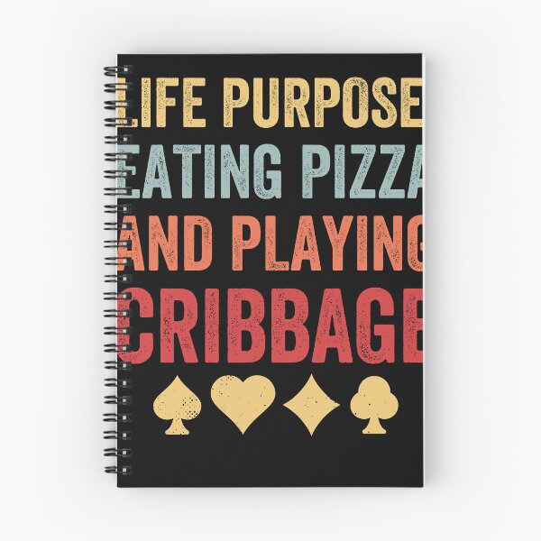 Item preview, Cribbage Life Purpose Eating Pizza and Playing Cribbage designed and sold by BlueBerry-Pengu.