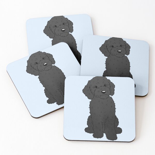Item preview, Black Labradoodle dog  designed and sold by Yaragold.