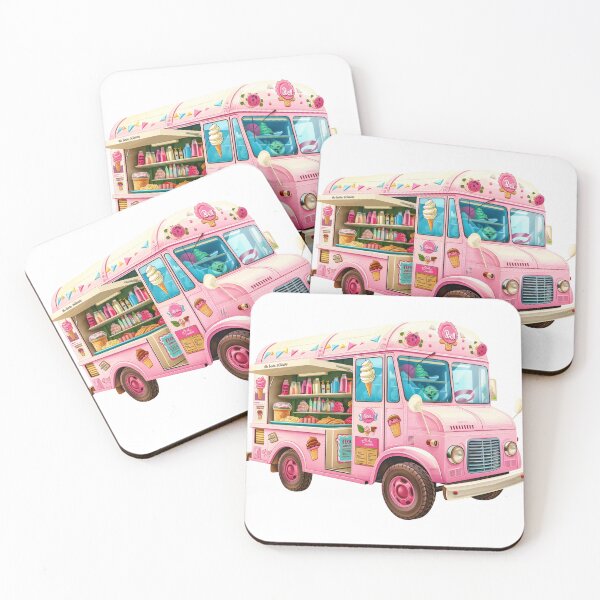 Item preview, Sweet Journey: Whimsical Ice Cream Truck designed and sold by palmyst.