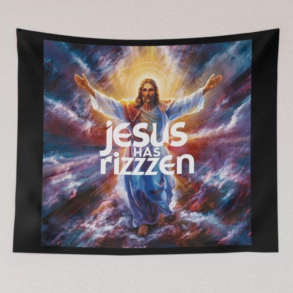 Item preview, "Jesus Has Rizzen" . Funny  Christian Meme designed and sold by Obinne.