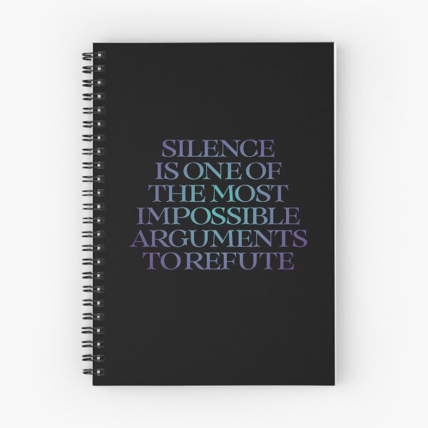 Item preview, Silence is one of the most impossible arguments to refute. v.1 designed and sold by x1brett.