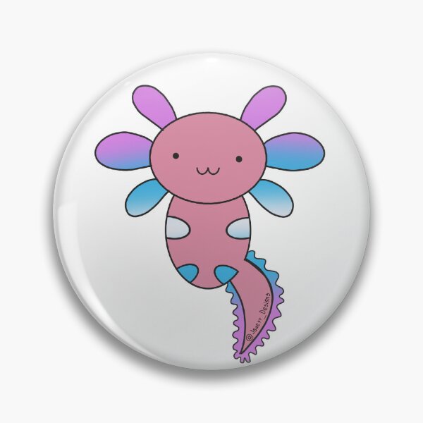 Item preview, Transgender Pride Axolotl  designed and sold by JadeyyDesigns.