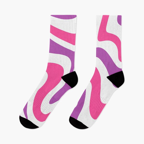Item preview, Trippy Wavy Swirl Abstract in Light Neon Pink, Violet, and White designed and sold by edikartt.