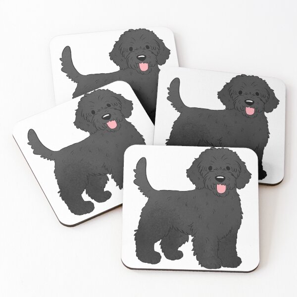 Item preview, Black Labradoodle dog  designed and sold by Yaragold.