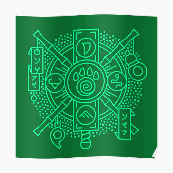 Monk – Class Crest (color) Poster