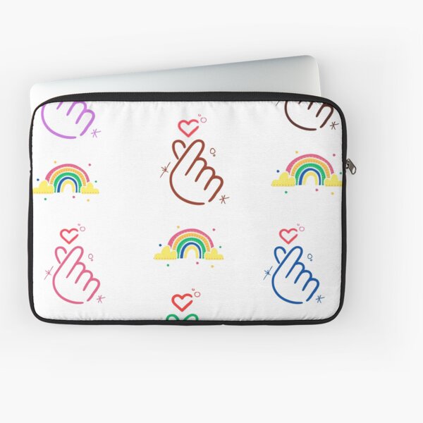 Item preview, Colorful finger hearts with rainbow  designed and sold by Creativeworld03.