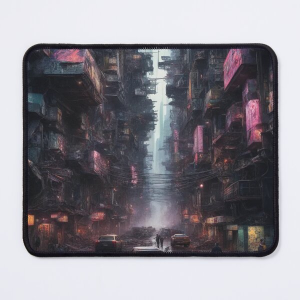 Item preview, Cyberpunk Dystopian City, Painting, Poster Art designed and sold by Burn-Ego.