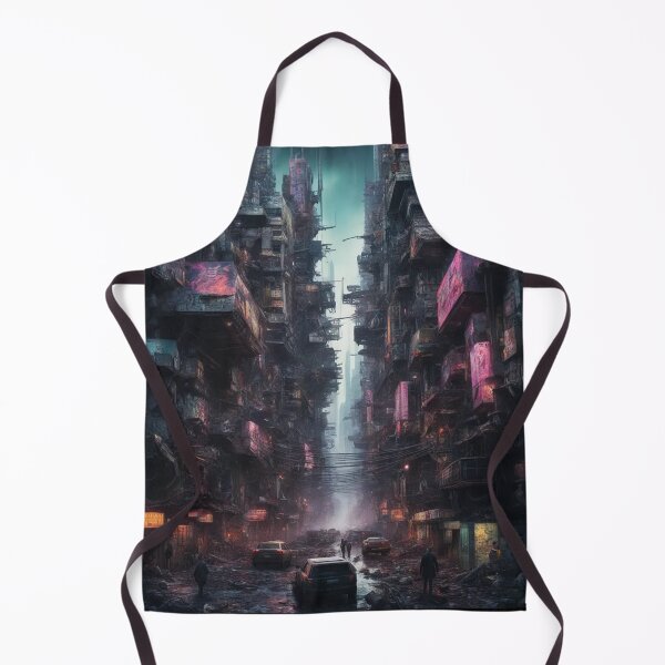 Item preview, Cyberpunk Dystopian City, Painting, Poster Art designed and sold by Burn-Ego.