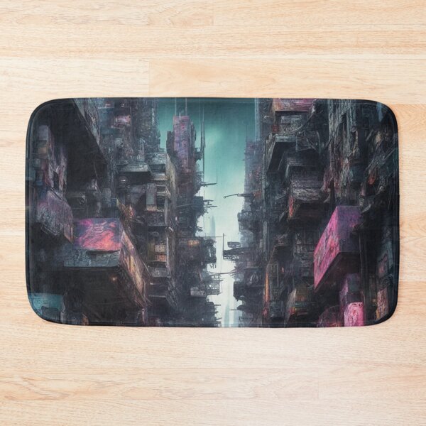 Item preview, Cyberpunk Dystopian City, Painting, Poster Art designed and sold by Burn-Ego.