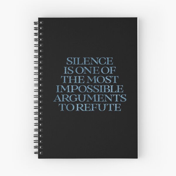 Item preview, Silence is one of the most impossible arguments to refute. v.7 designed and sold by x1brett.