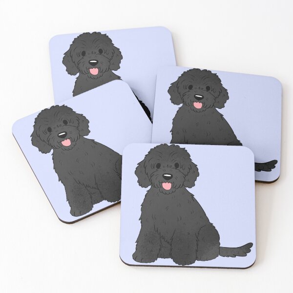 Item preview, Black Labradoodle dog  designed and sold by Yaragold.