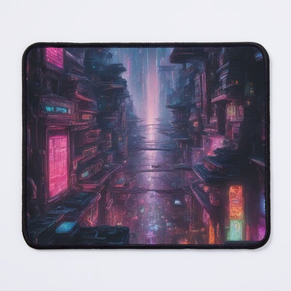 Item preview, Dystopian CyberCity, Painting, Poster Art designed and sold by Burn-Ego.