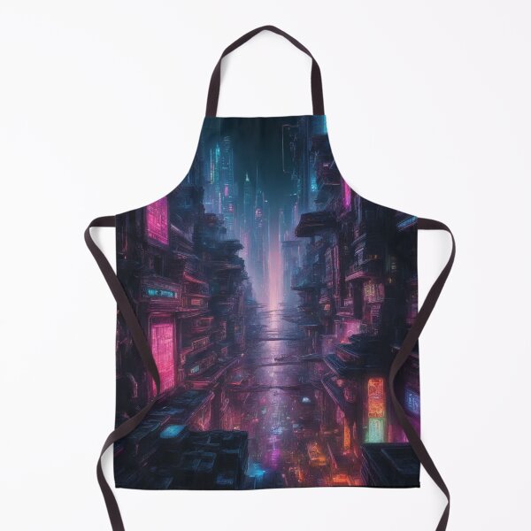 Item preview, Dystopian CyberCity, Painting, Poster Art designed and sold by Burn-Ego.