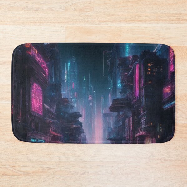 Item preview, Dystopian CyberCity, Painting, Poster Art designed and sold by Burn-Ego.