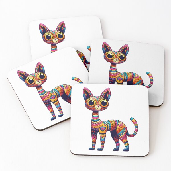 Item preview, Colourful manga cat, fantasy cat designed and sold by Coolparrotgirl.