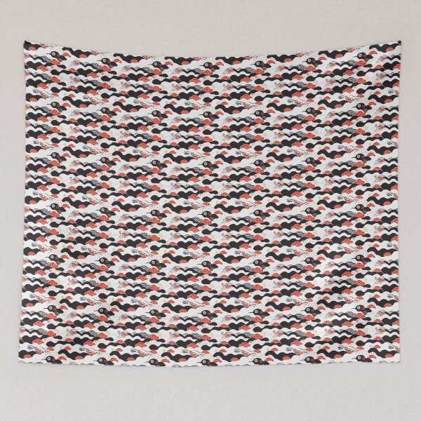 Item preview, Japanese Style Wave Flutter Pattern designed and sold by DreamBackDrops.
