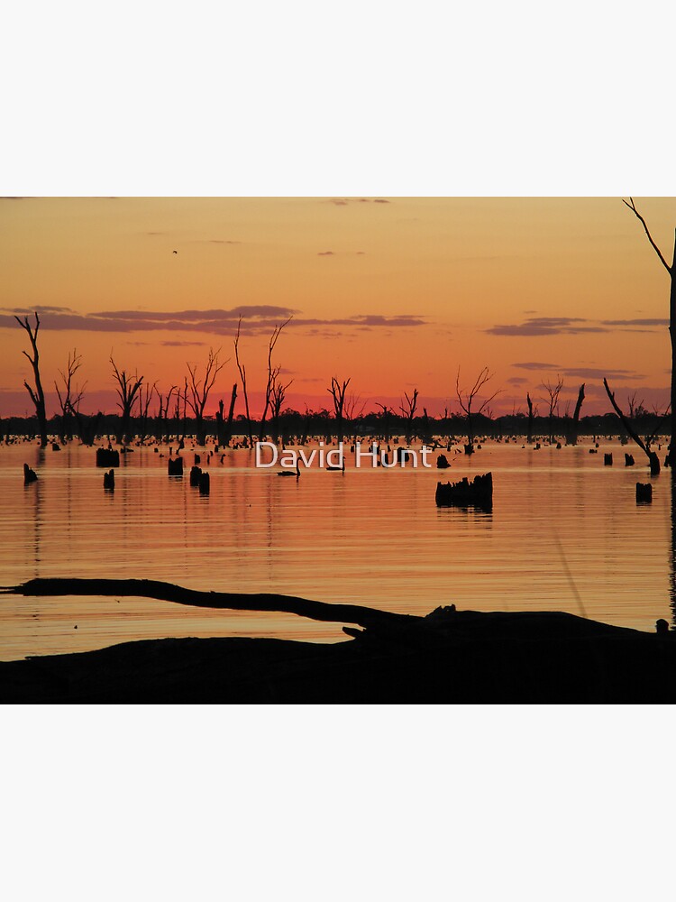 "Sunset over Lake Mulwala" Canvas Print for Sale by davidh10 Redbubble
