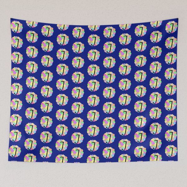 Item preview, Colorful Pastel Bubbles Upper Case Letter J Monogram designed and sold by MGonline.